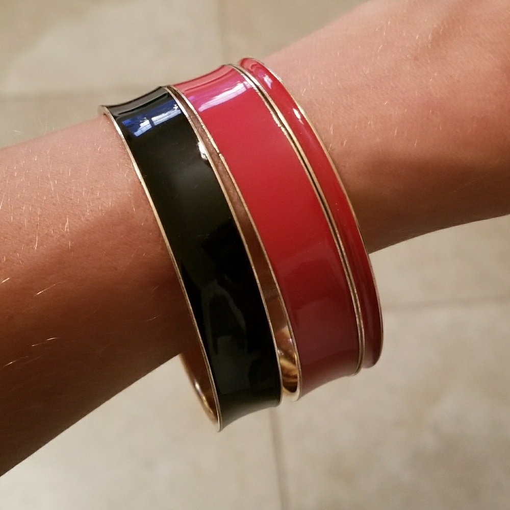Red/Black/Gold bangles set of 3